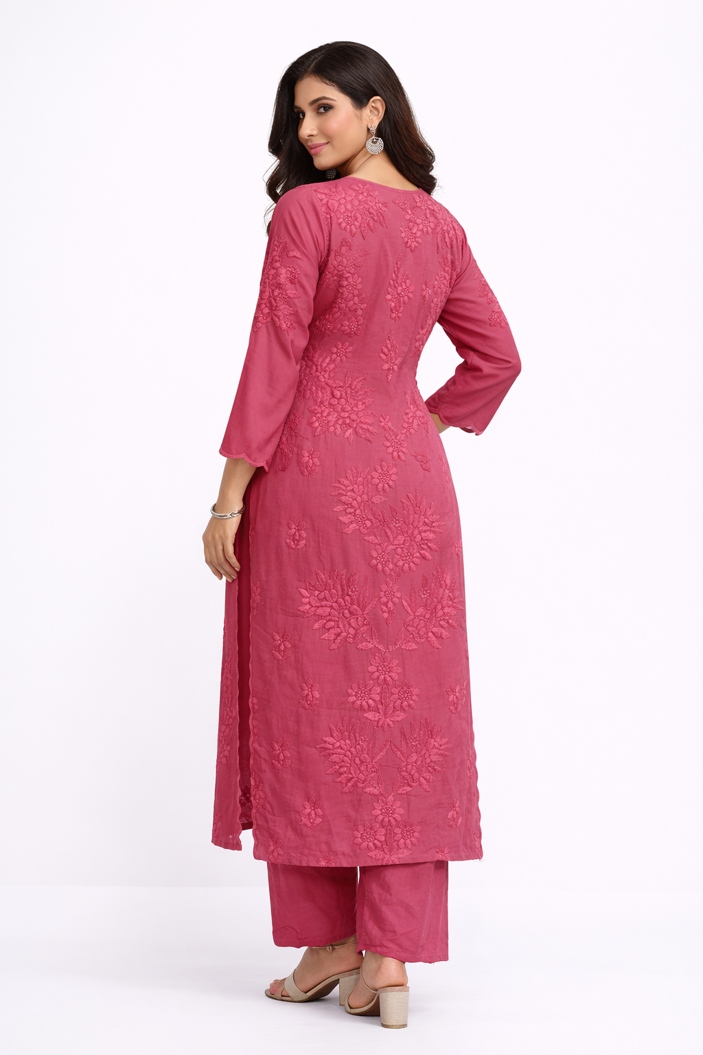 Rosé Noor Chikankari Kurta
