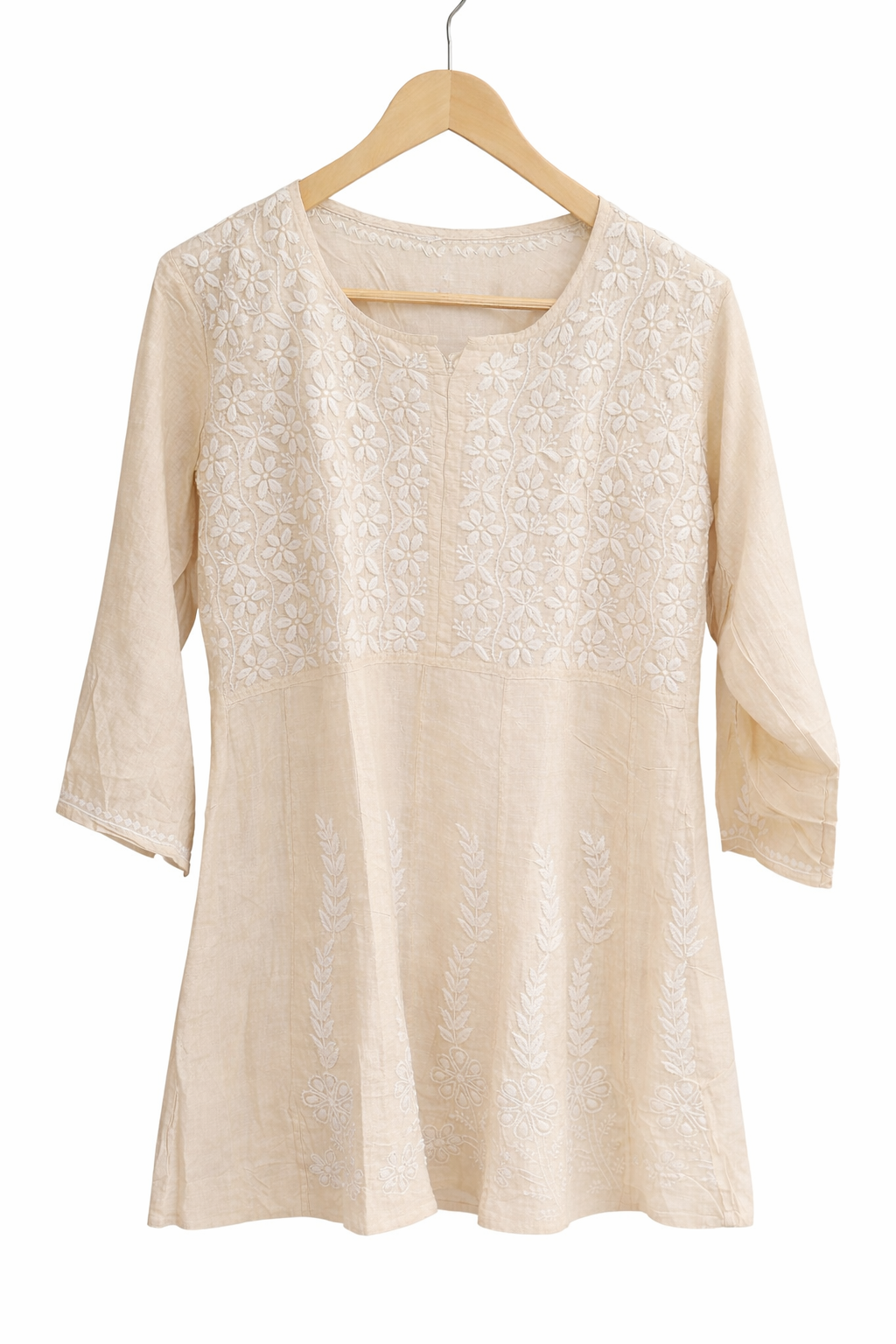 Ivory Bloom Handcrafted Chikankari Kurti