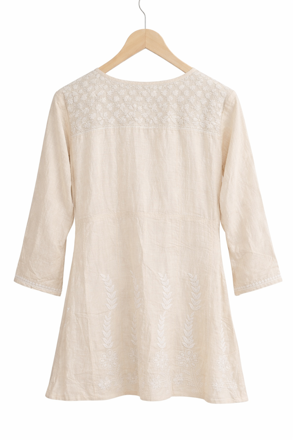 Ivory Bloom Handcrafted Chikankari Kurti