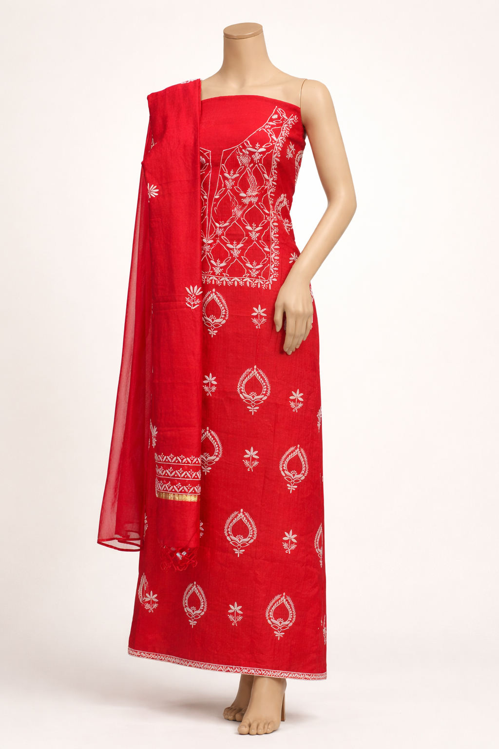 Crimson Grace Chikankari Kurta Set