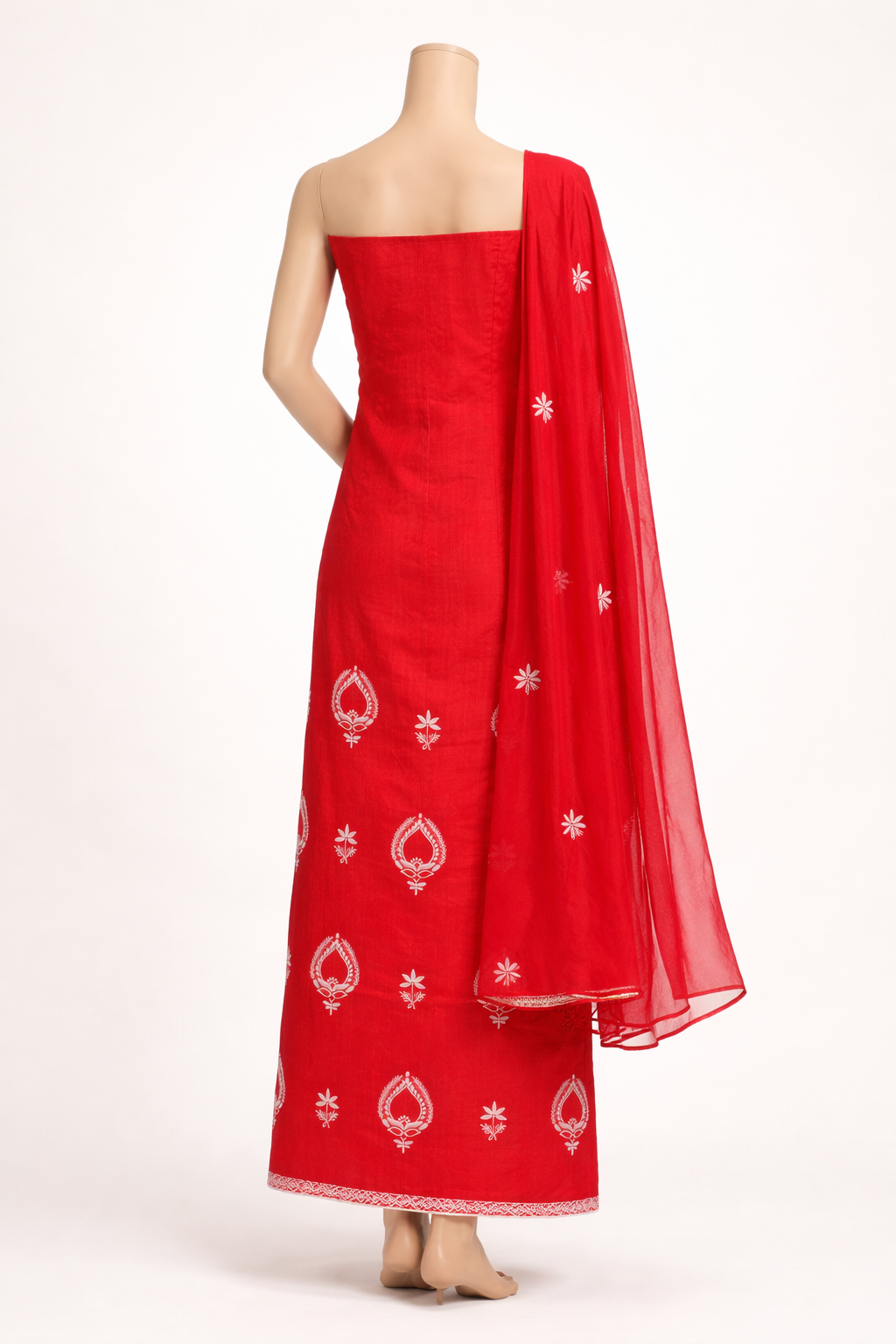 Crimson Grace Chikankari Kurta Set