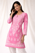 Rose Bloom Lucknowi Chikankari Kurta