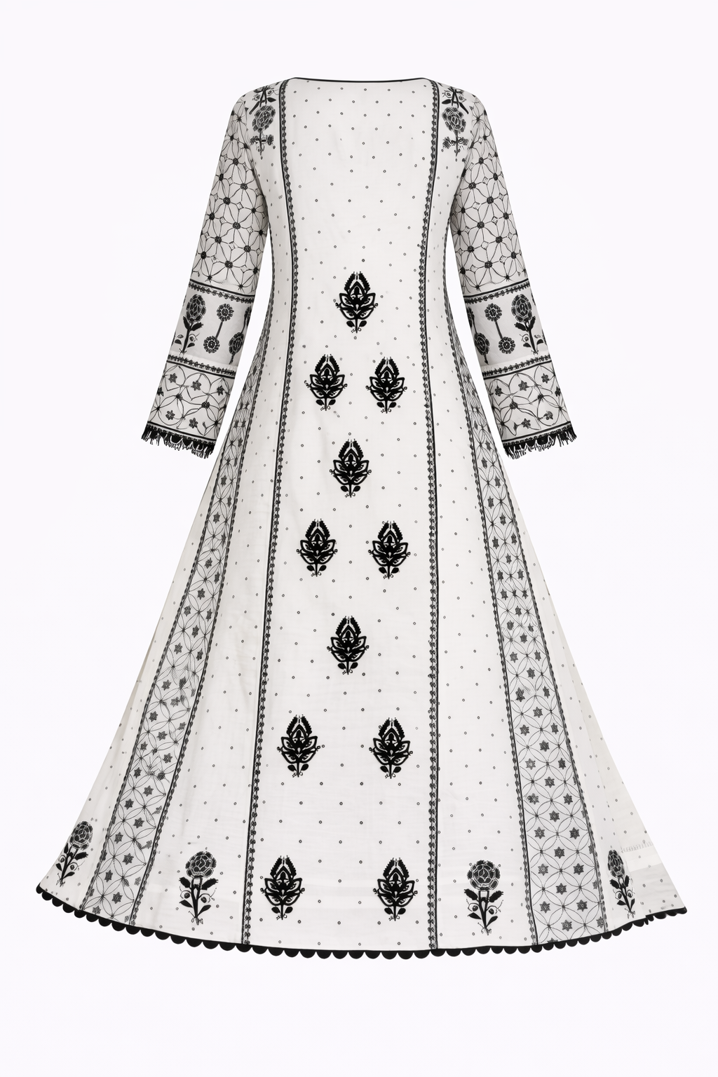 Ivory Eclipse Chikankari Anarkali | Luxury Lucknowi Kurta